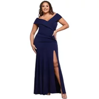 Eng anliegendes Maxikleid Damen Goddiva Scuba Crepe