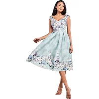 Blumen-Midi-Kleid Damen Goddiva