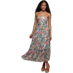 Women's Printed Maxi Bandeau Dress Goddiva