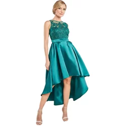 Asymmetric Sequin And Satin Dress Women Goddiva Midi