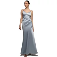 Drapierte Satinrobe Damen Goddiva