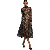 Mehrweg-Spitze Midikleid Damen Goddiva