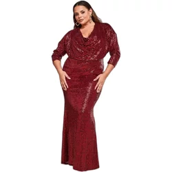 Sparkly Cowl Neck Bodycon Dress Women Goddiva