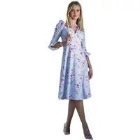 Midikleid mit Schlagärmeln und Blumenmuster Damen Goddiva