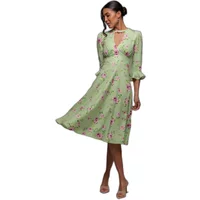 Midikleid mit Schlagärmeln und Blumenmuster Damen Goddiva