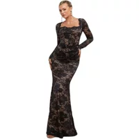 Women's tight dress Goddiva Scalloped Lace Corse