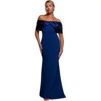 Langes Kleid, Damen Goddiva Bardot