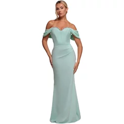 Off-The-Shoulder Draped Sleeve Maxi Dress Women Goddiva