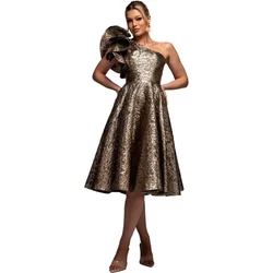 Asymmetrical Midi Skater Dress In Jacquard Women Goddiva