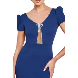 Women's Crepe Dress Goddiva Maxi