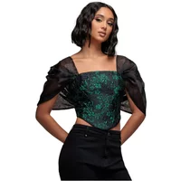 Bustier Damen Goddiva Organza Wings