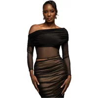 Asymmetrisches Top Damen Goddiva Bardot
