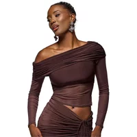 Asymmetrisches Top Damen Goddiva Bardot