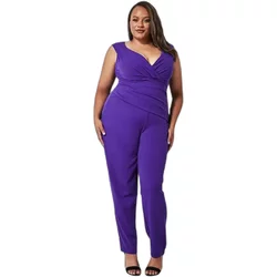 Women's Jumpsuit Goddiva Bardot Scuba