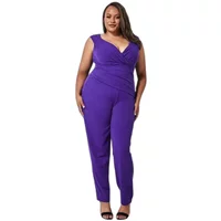 Jumpsuit Damen Goddiva Bardot Scuba