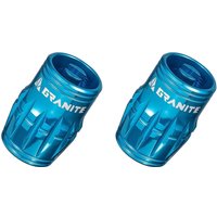 Velo Store - UK Valve caps Granite Design CNC Schrader/Demonte Obus Juicy Nipples (x2) | Extra 10% off with Subscription, Postage £16.79 to UK Fedex.