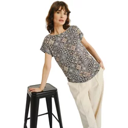 Women's Paisley Print T-Shirt Greenpoint Regular February