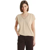 T-Shirt aus Baumwoll-Modal-Mix Damen Greenpoint Regular March
