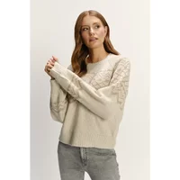 Klassisches Motiv Wollpullover Damen Greenpoint