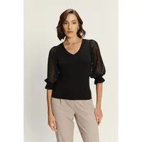 Damenbluse mit Puffärmeln Greenpoint