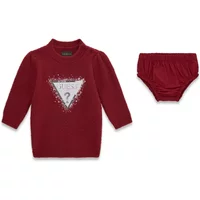 Kleid-Set mit Strumpfhose für Baby Mädchen Guess