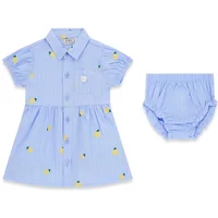 Ensemble robe chemise et culotte bébé fille Guess