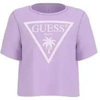 Women's round neck cropped T-shirt Guess