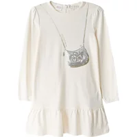 Langarmkleid mit Volant für Baby Mädchen Guess Interlock