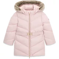 Mädchen Lange Zip-Hooded Daunenjacke Guess