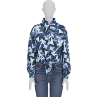 Long sleeve shirt with knot for women Guess