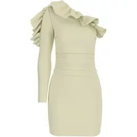 Short fitted dress for women Guess One Shoulder Zendaiah
