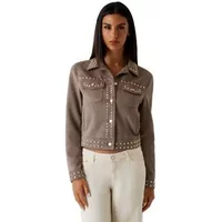 Women's faux leather studded jacket Guess Irina