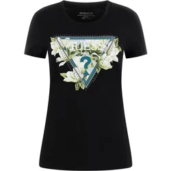 Women's T-Shirt Guess Cn Camelia Triangle