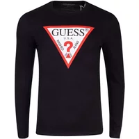 Long sleeve round neck T-shirt Guess Original Logo