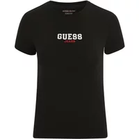 Slim ribbed embroidered T-shirt for women Guess