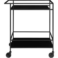Bar trolley met 2 planken en zwarte poten House Nordic Vita
