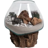 Wassertropfen aus Teakholz und Glas House Nordic San Marino