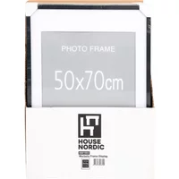 Set of 7 black and 8 natural mdf frames House Nordic Marbella