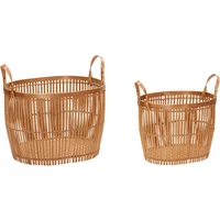 Small wide baskets Hubsch Interior Vantage (x2)