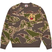 Round neck sweater Icecream Knitted Tiger Stripe