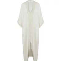 Wrinkled linen kaftan tunic for women Ikikiz