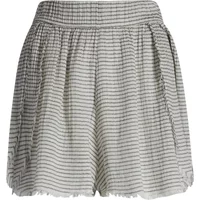 Women's striped mini skirt in lyocell Ikikiz