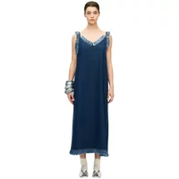 Women's denim strap dress Ikikiz