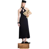 Women's linen backless dress Ikikiz
