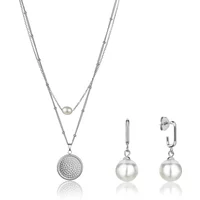 Set aus Halskette, Armband und Damenohrringen Isabella Ford June Pearl