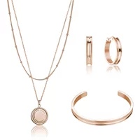 Set aus Halskette, Armband und Damenohrringen Isabella Ford Livia