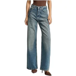 High Waisted Wide Leg Jeans Women It's Basic Olea