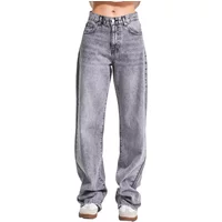 Hoch sitzende lockere Jeans für Frauen It's Basic Sofia