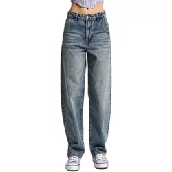 Modern Mid-Rise Straight Jeans Women It's Basic Skater