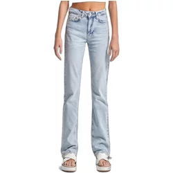 High-Waisted Refined Straight Jeans Women It's Basic
